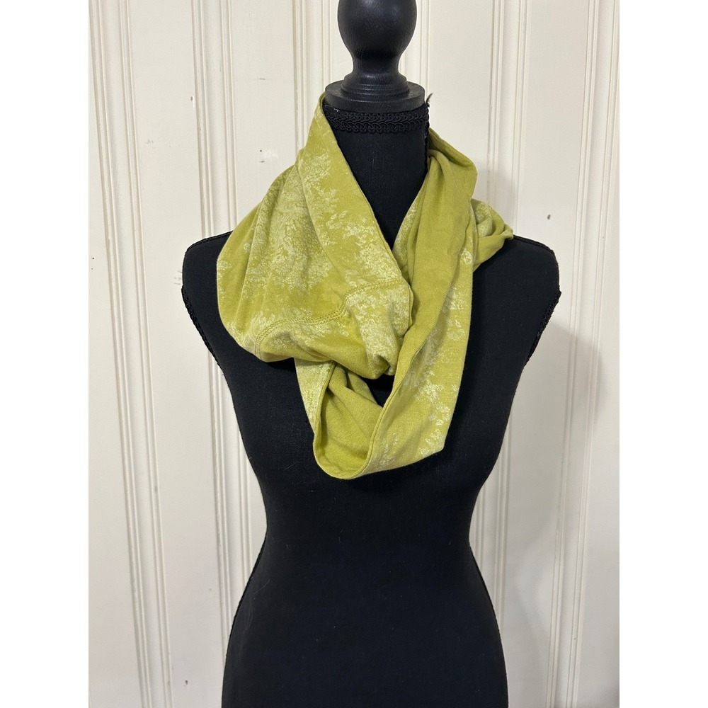 NWT J. Jill Pure Jill Aloe Batik Spring Soft Infinity Scarf Earthy Green  1S Z